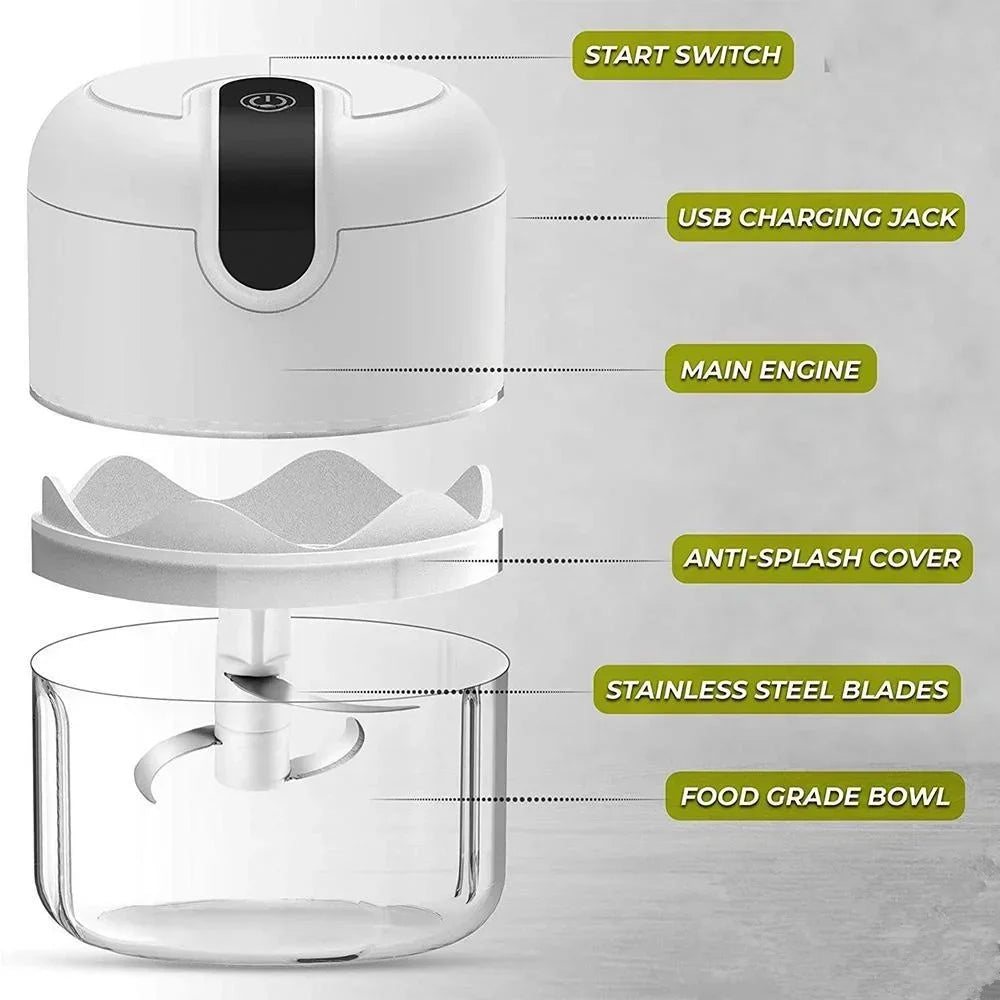 Electric Mini Garlic Vegetable Chopper