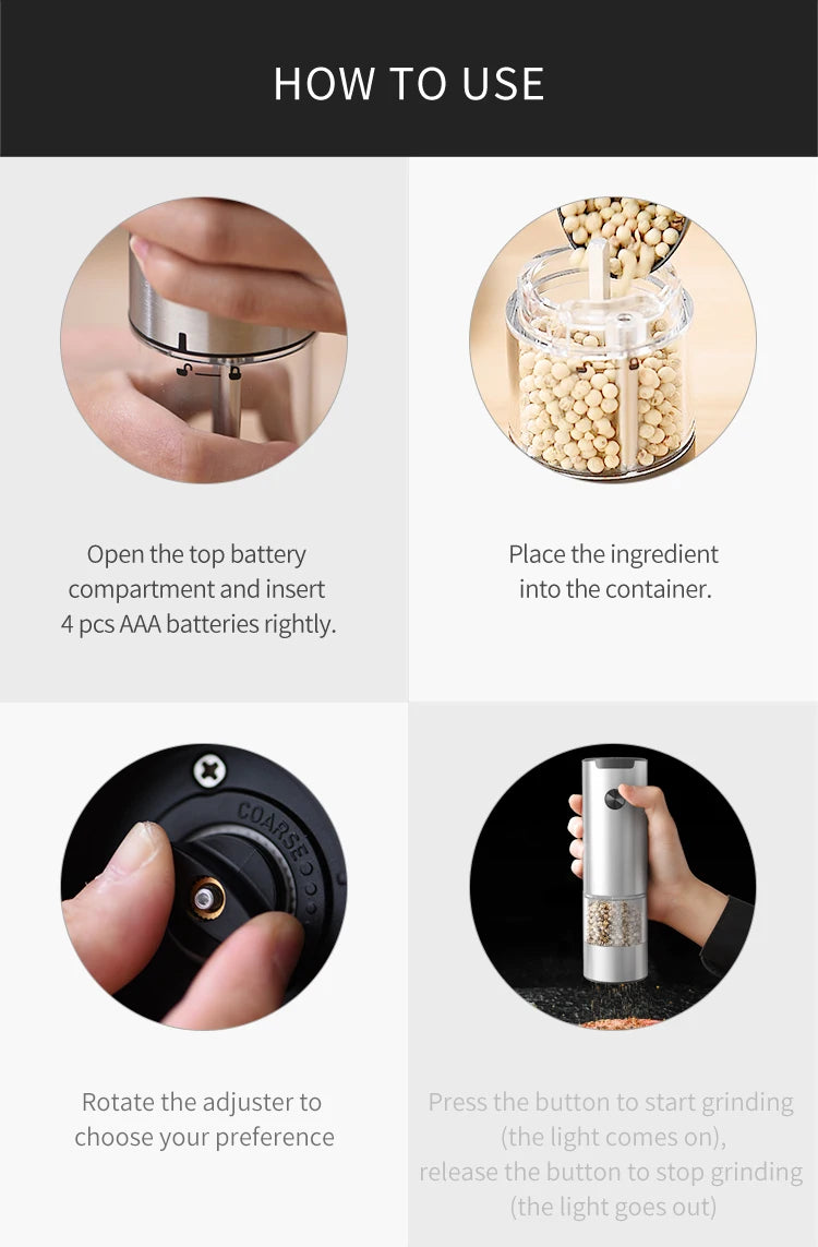 Electric Salt And Pepper Grinder