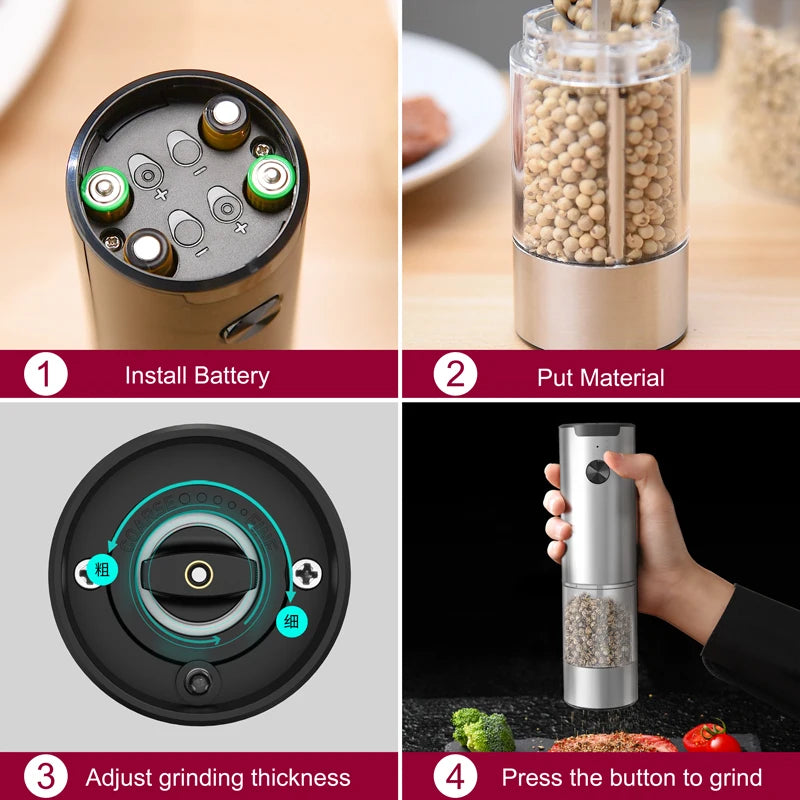 Electric Salt And Pepper Grinder