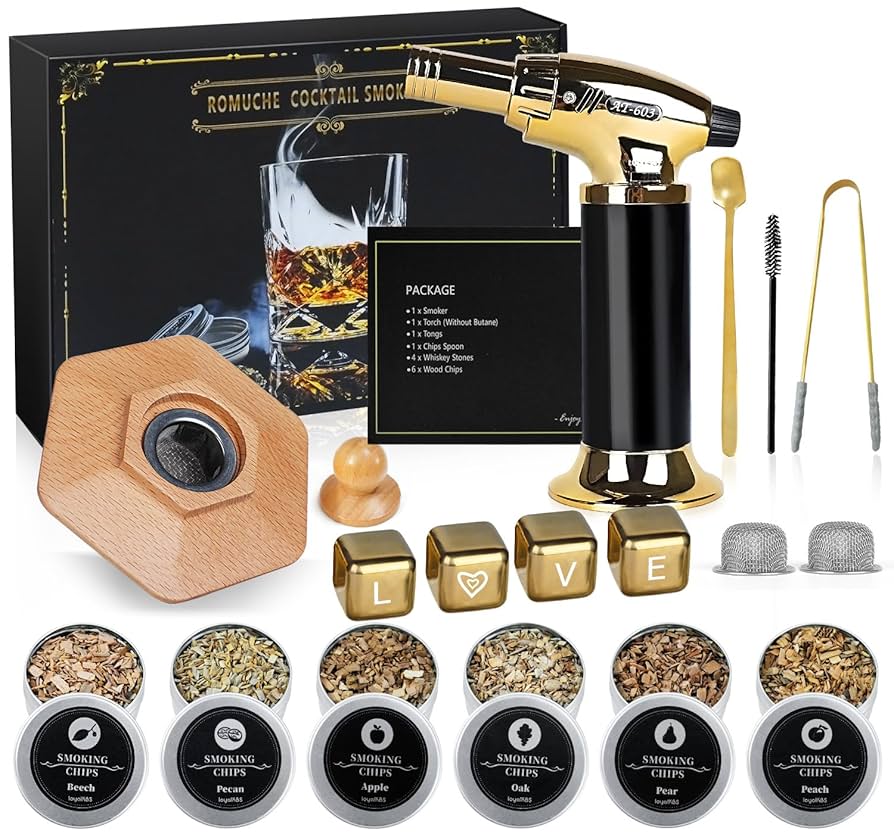 Premium Whiskey Cocktail Smoker Kit